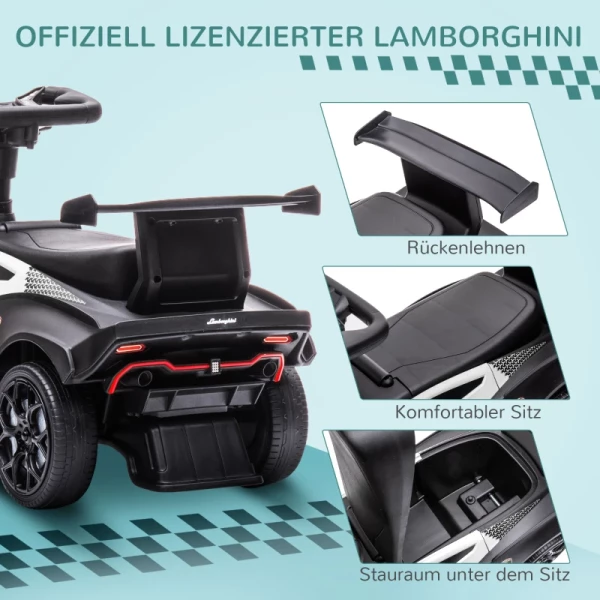  Ride-on Lamborghini-licentie, Ride-on Auto Met Geluidseffecten, Anti-tip, 67 Cm X 28 X 38 Cm 7