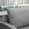  7 St. Luxe Poly Rattan Tuinmeubelset, Tuinset, Loungeset, Loungeset, Loungemeubel Met Bijzettafel, Zitkussen, Grijs 9