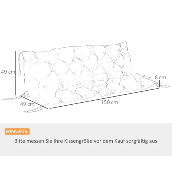  Bankkussen 98 Cm X 150 Cm X 8 Cm 3