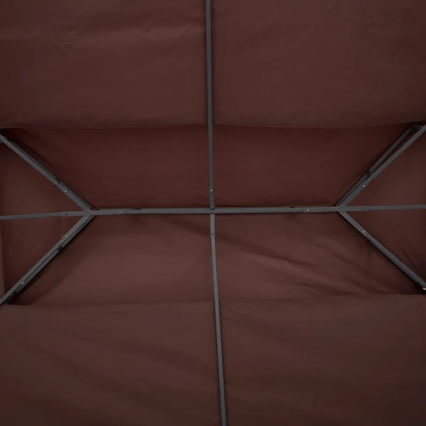  Vervangend Dak Voor Tuinpaviljoenen 3x4m Polyester Coffee 5