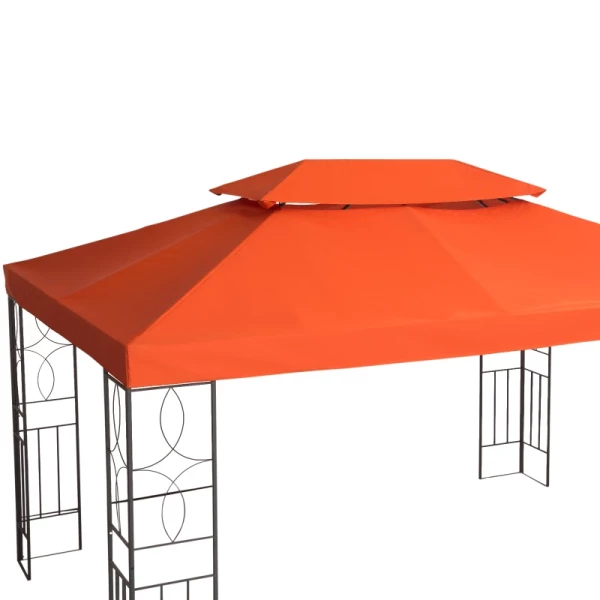  Vervangend Dak Voor Tuinpaviljoenen 3x4m Polyester Coffee 7