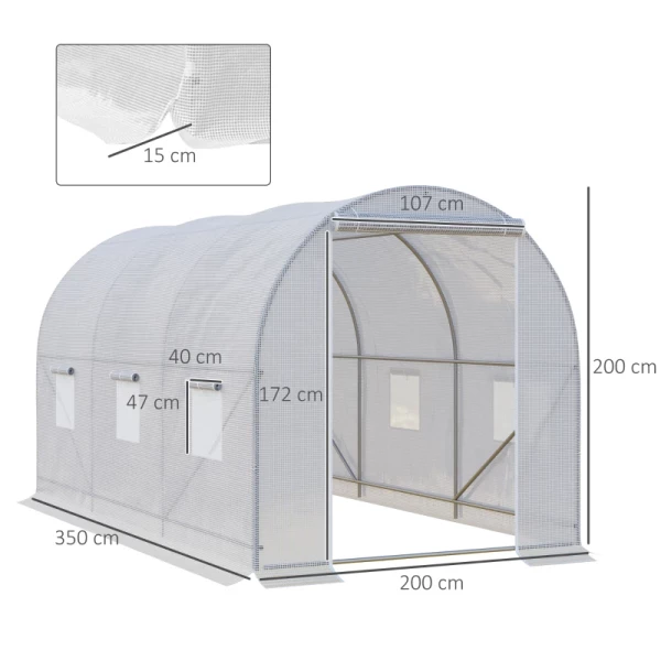 e Kas Folie Broeikas Kas Plantenhuis Folies 350x200x200 Cm 3