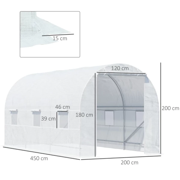 e Kas Folie Broeikas Kas Plantenhuis Folies 450x200x200 Cm 3