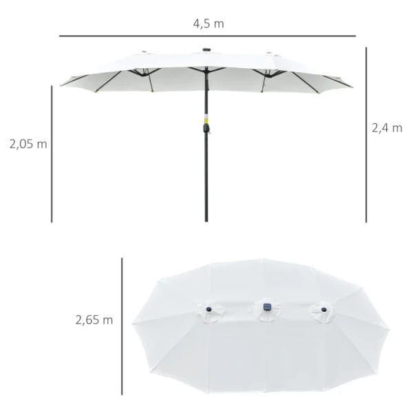 e Parasol Met LED-verlichting 4,5m Diameter 3