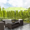 e Parasol, Tuinparasol, Marktparasol, Dubbele Parasol, Terrasparasol Met Handslinger, Groen Ovaal, 460 X 270 X 240 Cm 2