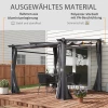 e Pergola, Inclusief Bevestigingsmateriaal, Uitschuifbaar Dak, 2,97 M X 2,95 M X 2,3 M, Donkergrijs 4