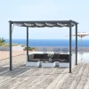 e Pergola Met Schuifdak Alu Grijs 3 X 3 M 2