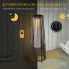 e Tuinlamp, Buitenlamp, Op Zonne-energie, 8 Uur Werking, Automatische Modus, Rotan-look, 21,5 X 21,5 X 61 Cm 4