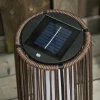 e Tuinlamp, Buitenlamp, Op Zonne-energie, 8 Uur Werking, Automatische Modus, Rotan-look, 21,5 X 21,5 X 61 Cm 8