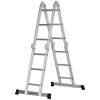  Multifunctionele Ladder Werkladder 5-voudig Opklapbaar Met 2 Platforms Antislip Roestvrij Aluminium 339 X 76 X 10 Cm 11
