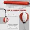  Boksstandaard, Twee Speedballs, Roterende Boksstang, Kickpad, In Hoogte Verstelbaar, Staal, 84 X 36 X 140-205cm 4