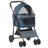  2-in-1 Hondenbuggy Transporttas Kattenbuggy Met Hoes Oxford Donkerblauw+zwart 77,5 X 51 X 99,5 Cm 1