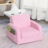  2-in-1 Kinderfauteuil, Minifauteuil, Kinderbank Voor 3-4 Jaar Oud, Ligfunctie, Roze, 47 X 45 X 38 Cm 2