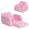  2-in-1 Kinderfauteuil, Minifauteuil, Kinderbank Voor 3-4 Jaar Oud, Ligfunctie, Roze, 47 X 45 X 38 Cm 7