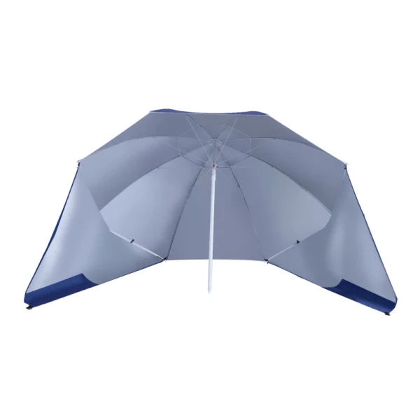  2 In 1 Parasol Parasol Windscherm Strand Shell Blauw Φ210xH222cm 11