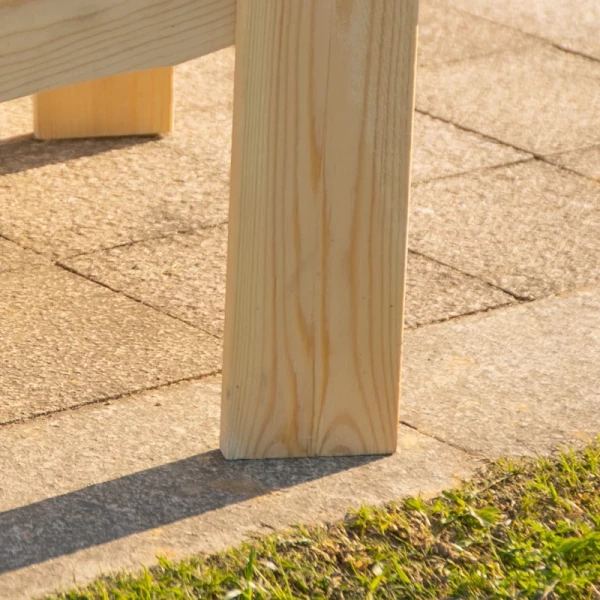  2 Tuinstoelen Met Bijzettafel Naturel Dennenhout 178 X 87 X 92 Cm 9