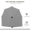  2 X 2,4 M Parasol Halfronde Balkonparaplu Met Beugel Waterbestendig Voor Tuinterrassen Binnenplaatsen 100% Polyester Donkergrijs 7