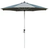  2,7 ​​m Parasol Terrasparaplu Marktparaplu 8 Rib Tuinparaplu Met Zonwering Aluminium Polyester Donkergrijs 1