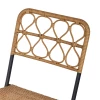  3-delig Poly Rattan Zitgroep Balkonmeubelset Bistroset Balkonset Set 2 Stoelen + Tafel Opklapbaar Tuin Naturel 4