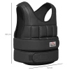  30 Kg Gewichtsvest Trainingsvest Met 35 Gewichtszakken Verstelbare Krachttraining Fitness Oxford Metaal Zwart 60 X 50 Cm 3