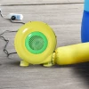  450 W Elektrische Luchtpomp Springkasteel Blower Pomp Ventilator Met Handvat Continu Blower Lichtgewicht Draagbaar Voor Opblaasbaar Speelgoed ABS Geel + Groen 35 X 26 X 33,5 Cm 2