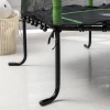  5.3FT Trampoline Voor Kinderen Tuintrampoline Met Veiligheidsnet Nethoes Rubberen Touw Gevoerde Fitnesstrampoline Minitrampoline Met Net Staalgroen 163.5H Cm Tot 60 Kg 9