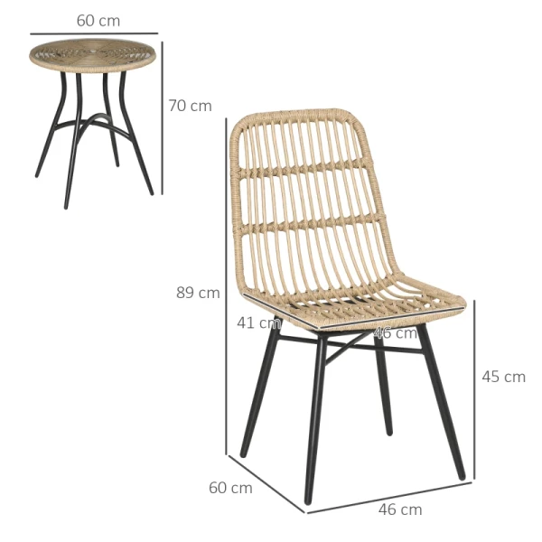  5-delige Tuinmeubelset Van PE Rattan 3