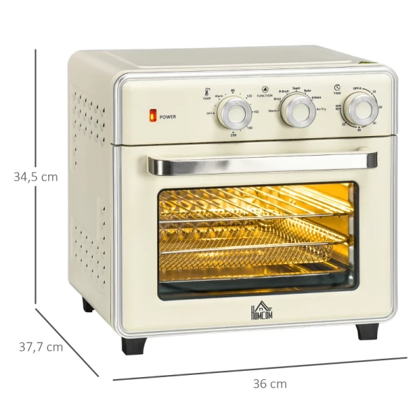  5-in1 Mini-oven, 20 L Capaciteit, 1400W, 1 Bakrek, 1 Bakplaat, 60 Min. Timer 3