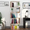  5-Tier Boekenkast 60cm X 24cm X 184.5cm Bruin + Wit 2