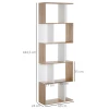  5-Tier Boekenkast 60cm X 24cm X 184.5cm Bruin + Wit 3