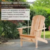  Adirondack Tuinstoel Met Bekerhouder Tuinligstoel Balkonstoel Massief Hout Naturel 72,5 X 97 X 93 Cm 6