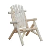  Adirondack Tuinstoel Tuinstoel Houten Stoel Hoge Rugleuning Met Armleuningen Dennenhout Naturel 83 X 68 X 101 Cm 1