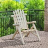  Adirondack Tuinstoel Tuinstoel Houten Stoel Hoge Rugleuning Met Armleuningen Dennenhout Naturel 83 X 68 X 101 Cm 8