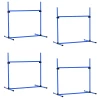  Agility Hurdle Set Slalompalen Hondentrainingsset 4 X Horden, Kunststof, Blauw, 99x65x94cm 1