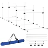  Agility Hurdle Set Slalompalen Hondentrainingsset 4 X Horden, Kunststof, Wit, 99x65x94cm 1