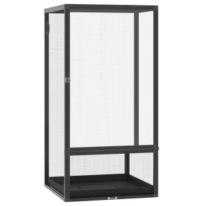  Aluminium Terrarium Voor Reptielen Amfibieën Spinachtigen Reptielen Kweekbox Mesh Terrarium Zwart 60 X 60 X 120 Cm 1