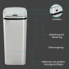  Automatische Afvalbak Met Sensor Afvalbak Keuken RVS 50/68L Zilver (50L) 6