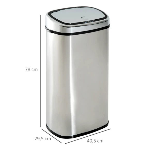  Automatische Afvalbak Met Sensor Afvalbak Keuken RVS Zilver (68L) 3