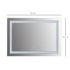  Badkamerspiegel Met Verlichting, Badkamerspiegel Voor Wandmontage, LED-spiegel, Wandspiegel, Lichtspiegel, Zilver, 70 X 50 X 4 Cm 3