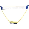  Badmintonnet Met Standaard Badmintonnetstandaard Draagbare Netstandaard Badmintonnet Met 4 Badmintonrackets Buitensport Geel+blauw 280x33x157cm 1