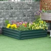  Bedplantenbak Met Stalen Kast Groen 120 X 120 X 30 Cm 2