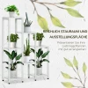  Bloemenstandaard Plantenstandaard 7 Niveaus Binnen Buiten Staal Wit 65 X 23 X 94,5 Cm 4