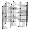  Buitenbox Kinderbox Doe-het-zelf Puppy Box Mesh Behuizing Voor Kleine Dieren Gemaakt Van Metalen Gaas Barrière Kleine Huisdieren Indoor Box 36 Panelen Zwart 146 X 73 X 73 Cm 11