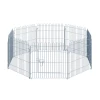  Buitenverblijf Puppyren Puppyhek Box Puppypoort Voor Dieren 8-delig B63 X H60 Cm 1