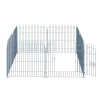  Buitenverblijf Puppyren Puppyhek Box Puppypoort Voor Dieren 8-delig B63 X H60 Cm 9