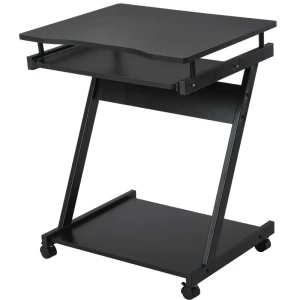  Bureaucomputertafel Compact Met Toetsenbordblad 60 X 48 X 73 Cm Zwart 1