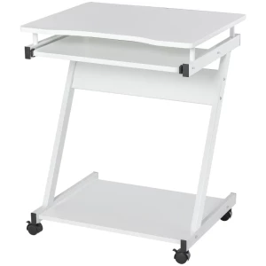  Bureaucomputertafel Compact Met Toetsenbordblad 60 X 48 X 73cm Wit 1