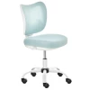  Bureaustoel Bureaustoel Zonder Armleuningen In Hoogte Verstelbaar Foam ABS Metaal Wit + Lichtblauw 46 X 51 X 78-87,5 Cm 11