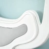  Bureaustoel Bureaustoel Zonder Armleuningen In Hoogte Verstelbaar Foam ABS Metaal Wit + Lichtblauw 46 X 51 X 78-87,5 Cm 8