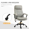  Bureaustoel Massage In Hoogte Verstelbare Directiestoel Gamestoel Met Massagefunctie Ergonomische Draaistoel Massagestoel Lendenwervelmassage Linnen Feeling Beige 63 X 70 X 112-121 Cm 7